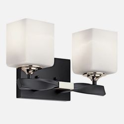3 Black bathroom Vanity Lights 
