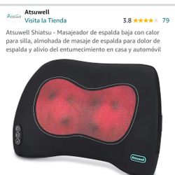 Back massager with heat