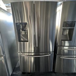 Samsung French Door Counter Depth 27” Stainless Steel Fridge We Deliver And Install👨🏻‍🔧🚚