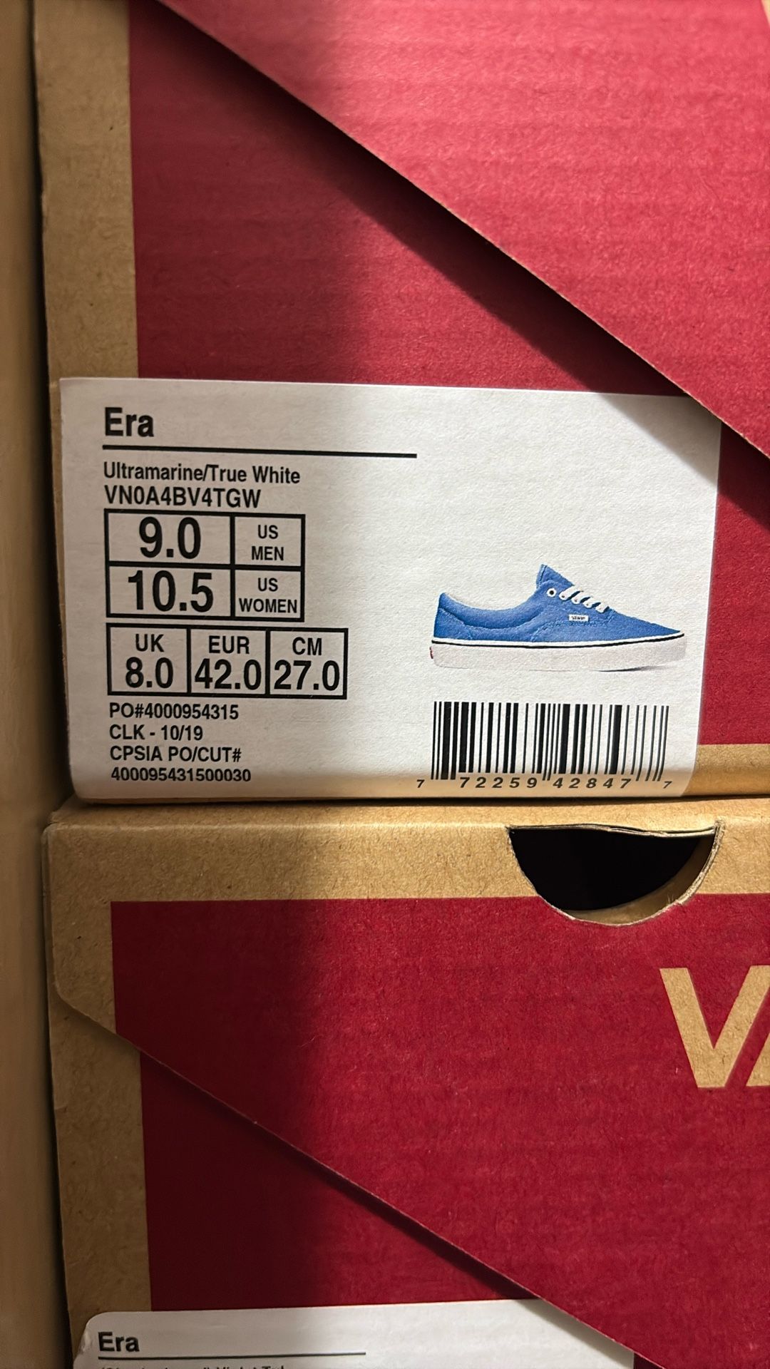 Vans. New. Women 10.5. Men 9