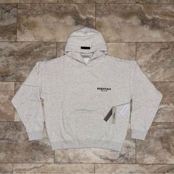 Essential Hoodie Light Oatmeal Size L