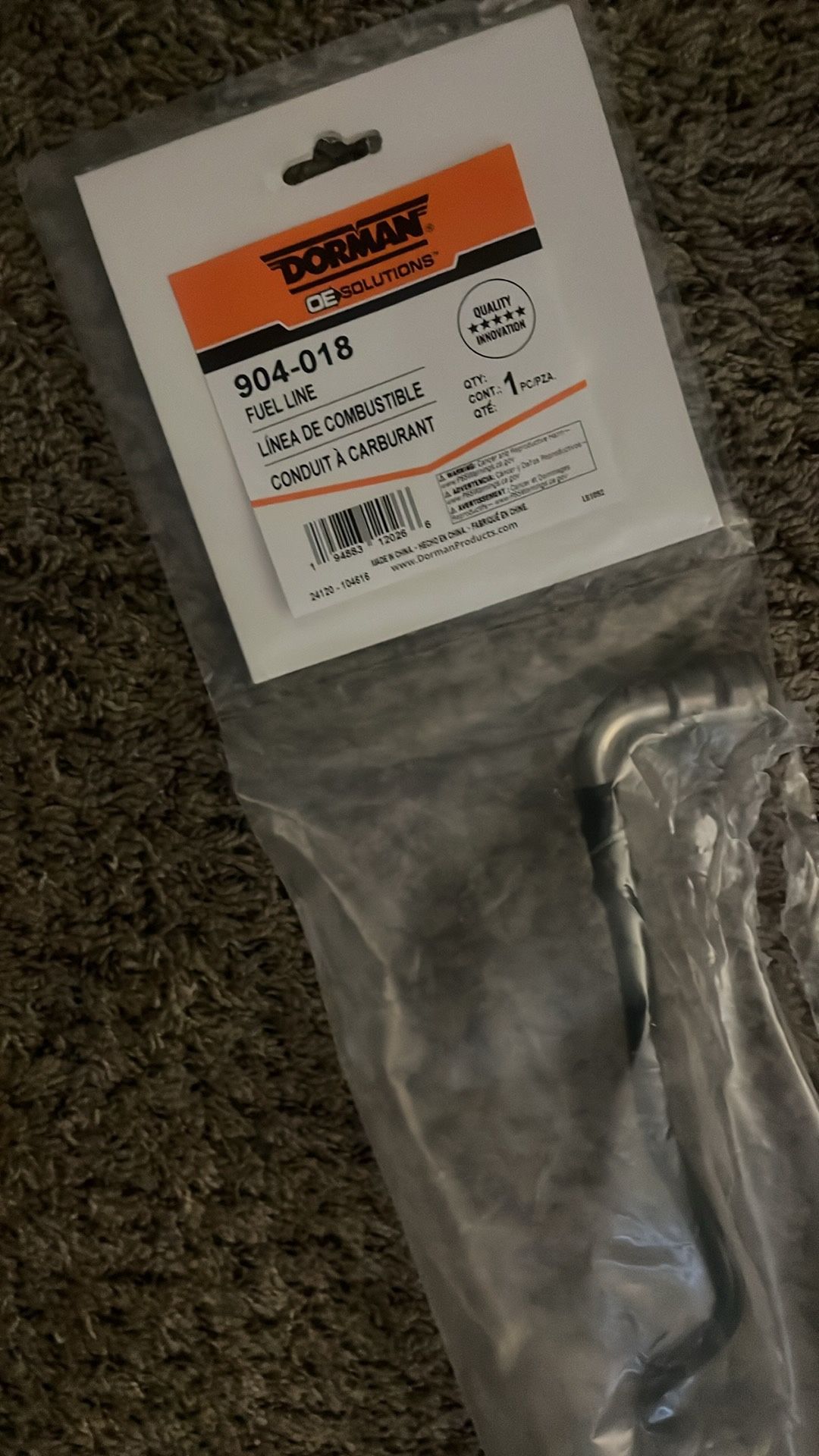 Fuel Line Brand New Never Used Part 904-018