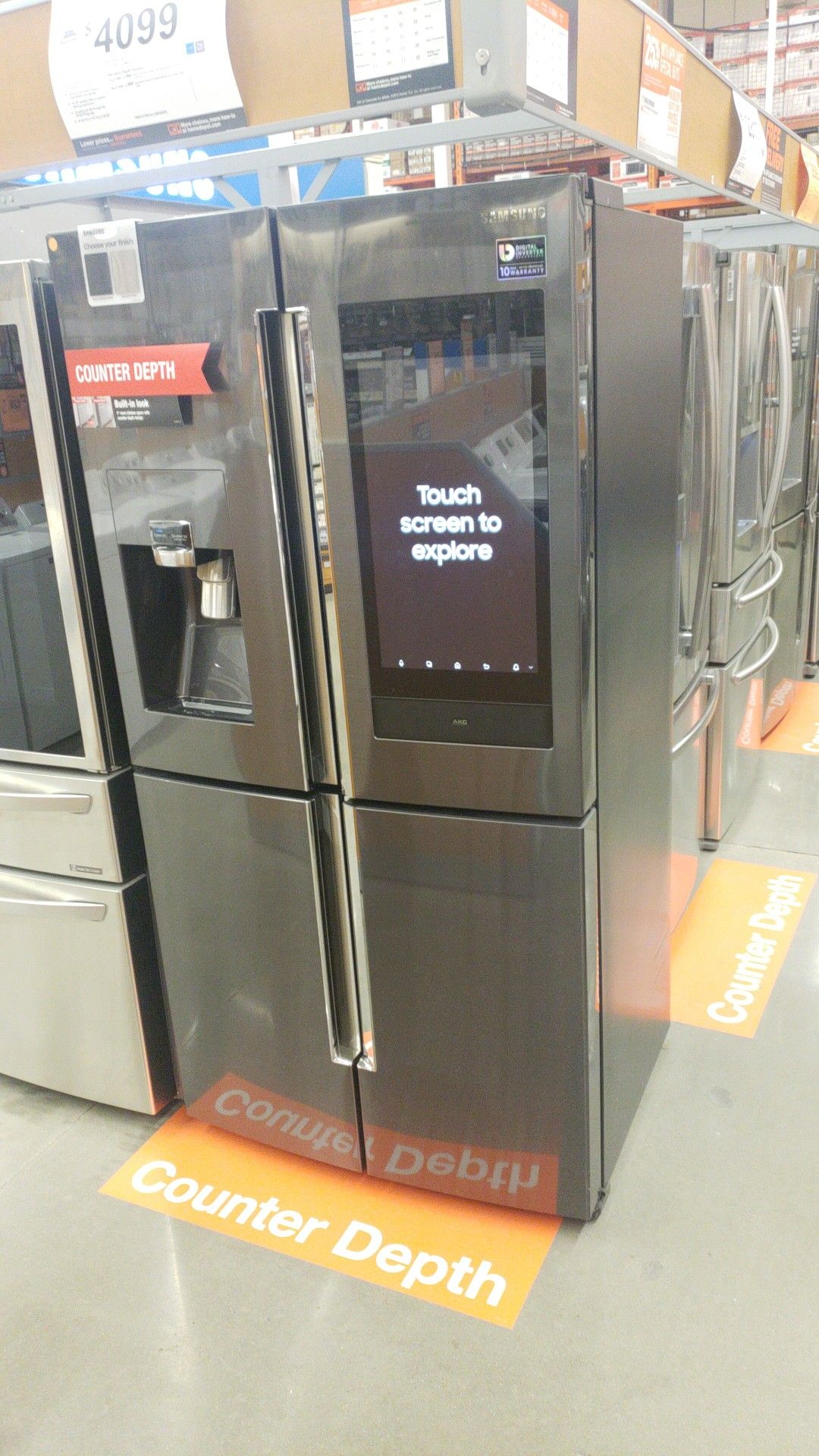 4 doors family hub refrigerator. Brand new never used b4