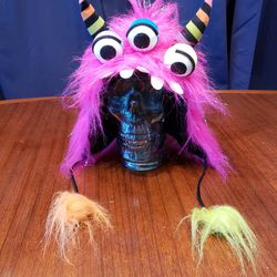 Pink Monster Costume Holloween Hat Mask Edm