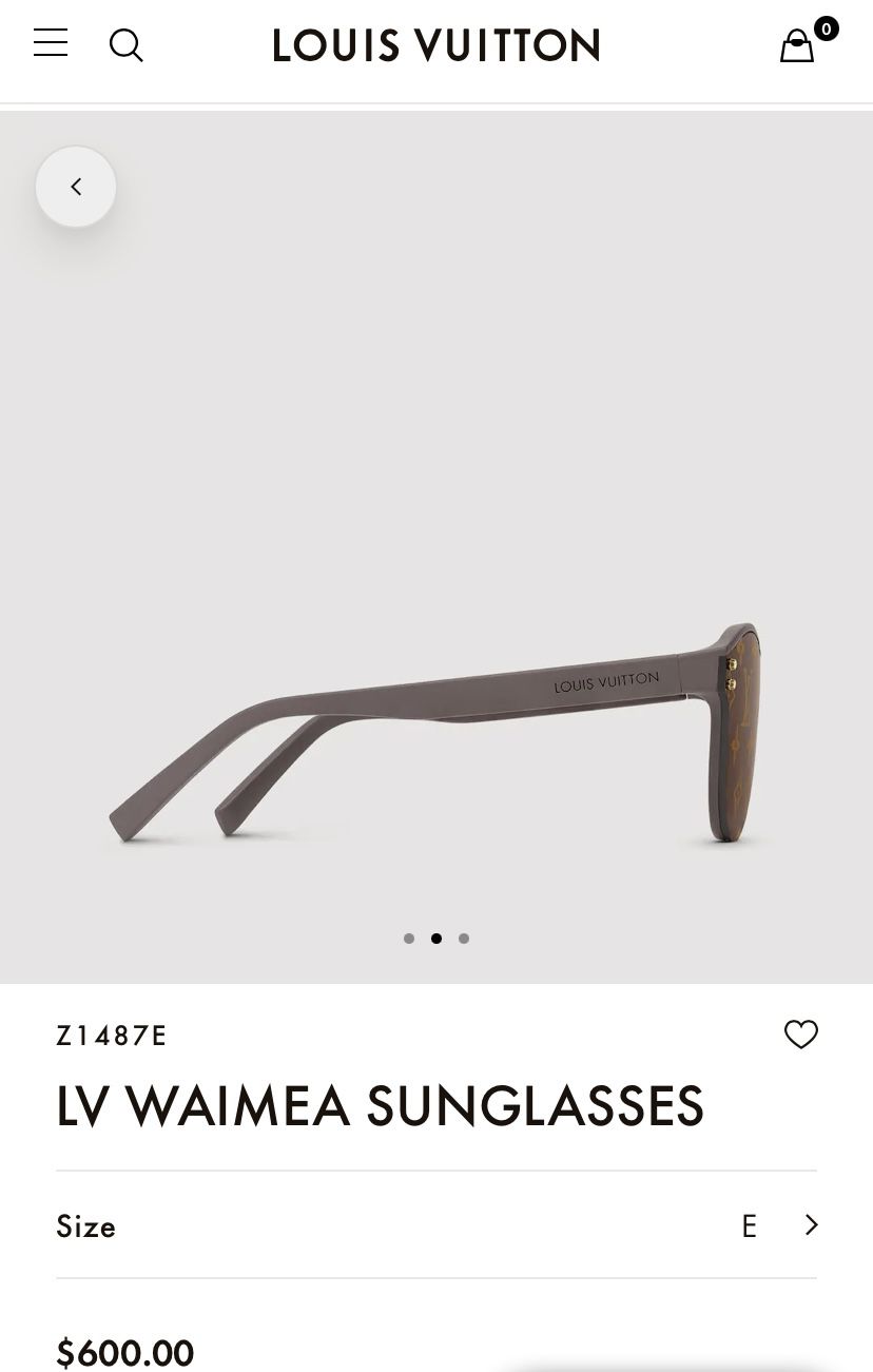 Shop Louis Vuitton MONOGRAM Lv waimea sunglasses (Z1487E) by
