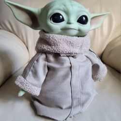 2019 STAR WARS MANDALORIAN Baby Grogu Yoda Plush Toy 12" Tall