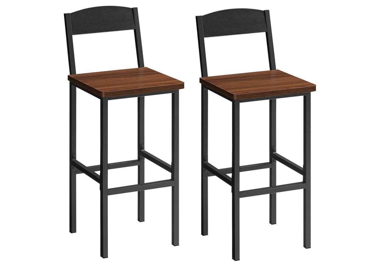 HOOBRO Bar Stools, Bar Chairs with Footrests New In box