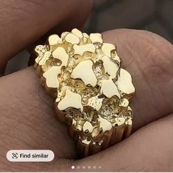 Gold Nugget Ring
