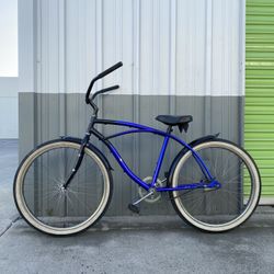 HUFFY BEACH CRUISER BIKE /SIZE TIRES 26” /SIZE FRAME MEDIUM 