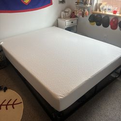 Queen Bed + Platform Frame 