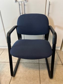HON Solutions Seating 4008AB Series Sled Base Guest Reception Waiting Room Chair, Navy-$150 each