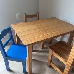 Kids Wooden Table And Chairs