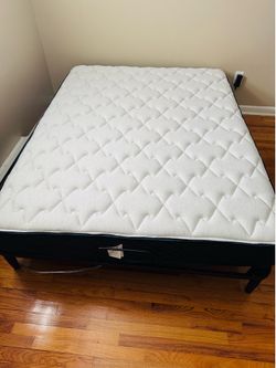 Sleepy’s Rest Medium Innerspring Queen Size Mattress & Queen Adjustable Bases