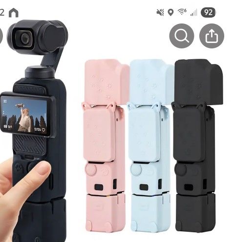 6in 1 Protective Cover Case for DJI OSMO Pocket 3 Anti-Scratch Lens Cap Protector for DJI Pocket