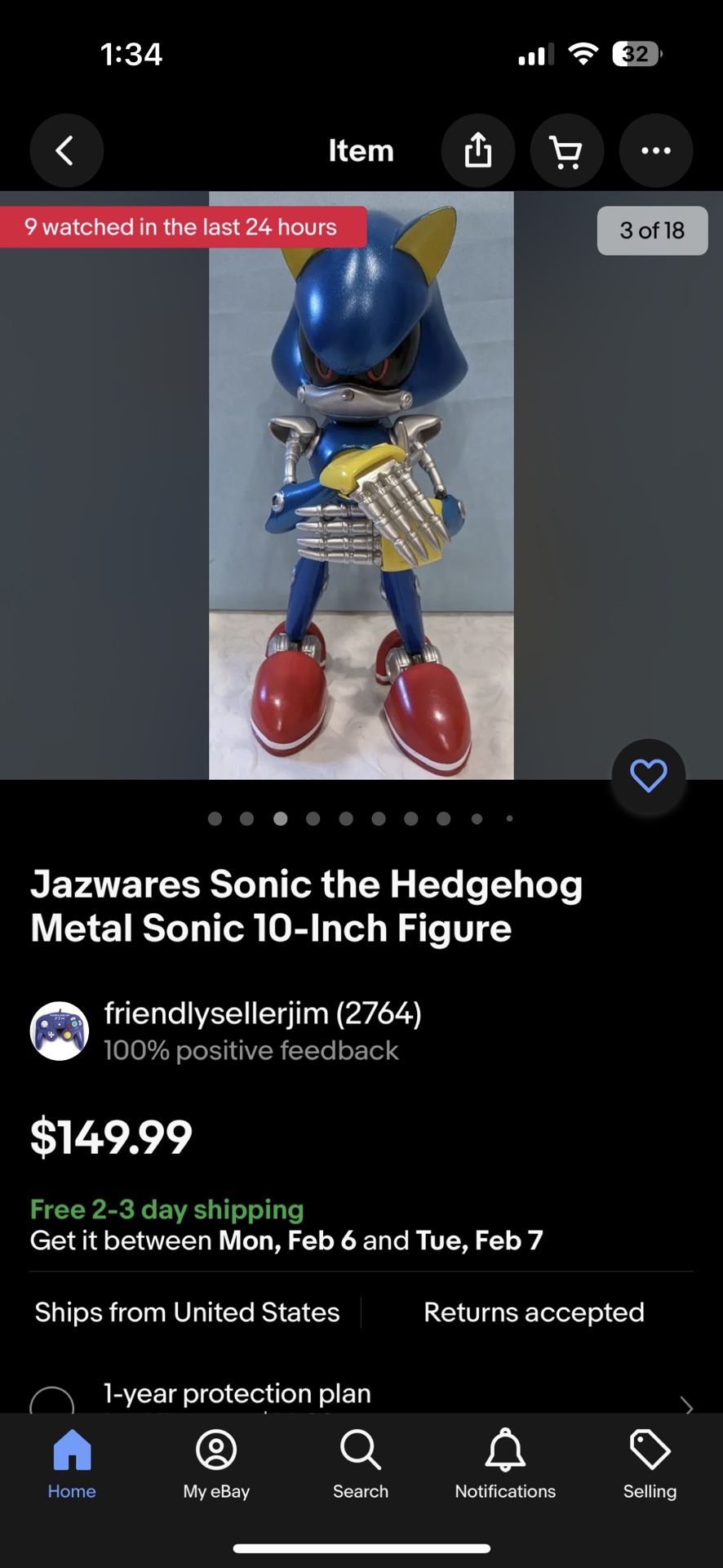 Sonic the Hedgehog Metal Sonic 10-Inch Figure by Jazwares for Sale