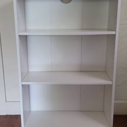 White 2-shelf Bookcase