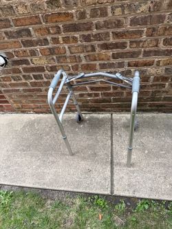 Adjustable Folding Walker with Wheels