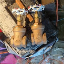 2 Red – White 2-in Gate Valves 