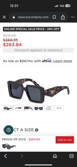 Authentic Prada Sunglasses