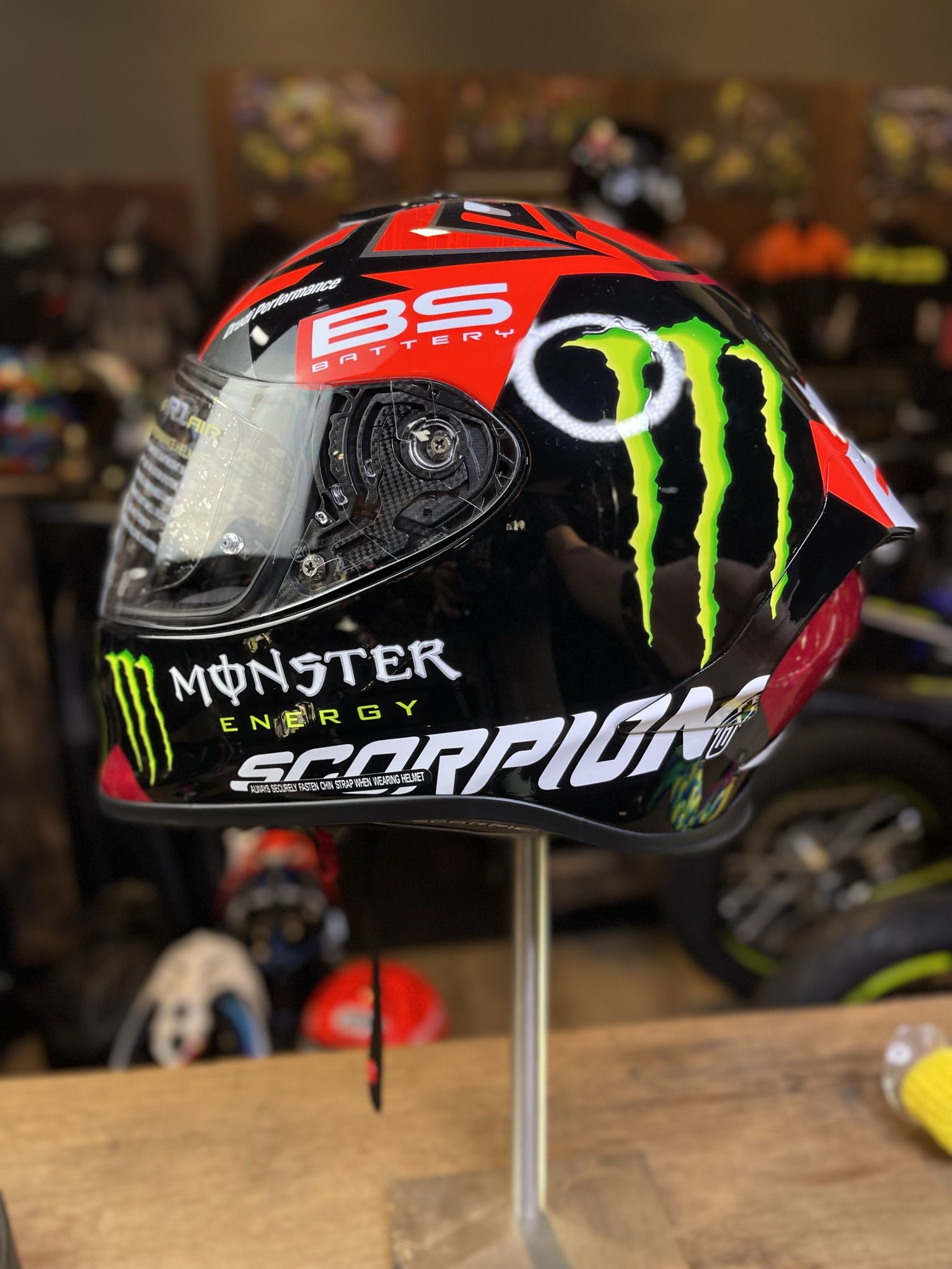 fabio scorpion helmet EXO-R1 Air (Fabio Quartararo Monster Replica) SCORPION Exo-R1 Air Fabio Quartararo