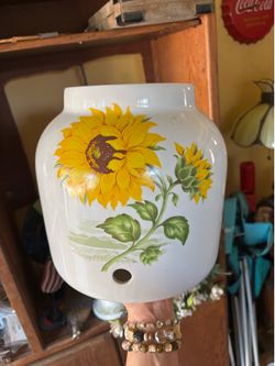 Planting Pot w/ Sunflower Ceramic