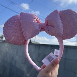 Pink Sequins Ears