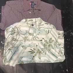 Men’s Large Shirts - Chaps & Tommy Bahama