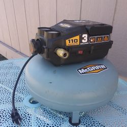 McGraw Air Compressor 3 Gal Oil Free