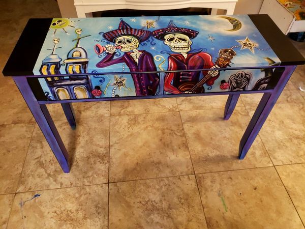 Day Of The Dead Desk Or Entry Way Table For In Phoenix Az Day Of The Dead Desk Or Entry Way Table