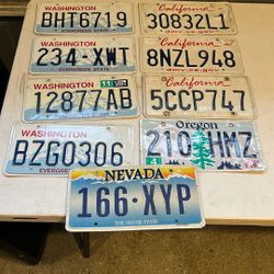 LICENSE PLATES($25 FOR ALL)