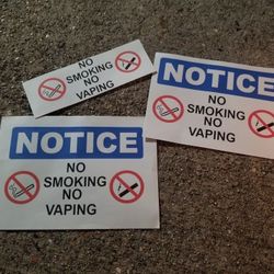 Peel And STICK SIGNS DECAL STICKER PACK