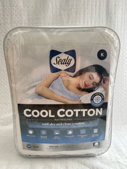 Sealy Cool Cotton King Mattress Pad