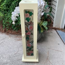 Bathroom Cabinet -Anywhere Cabinet W stained Glass