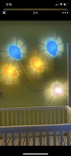 Balloon lights , nursery decor