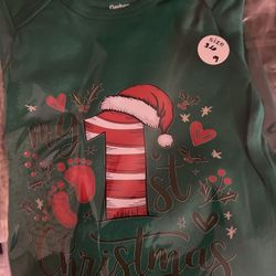 My First Christmas Bodysuit 3-6 Month