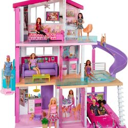 Barbie Dreamhouse Dollhouse Like NEW With Pool, Slide And Elevator