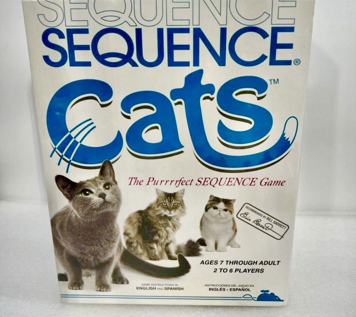 SEQUENCE Cats Board Game by Jax. Like new.