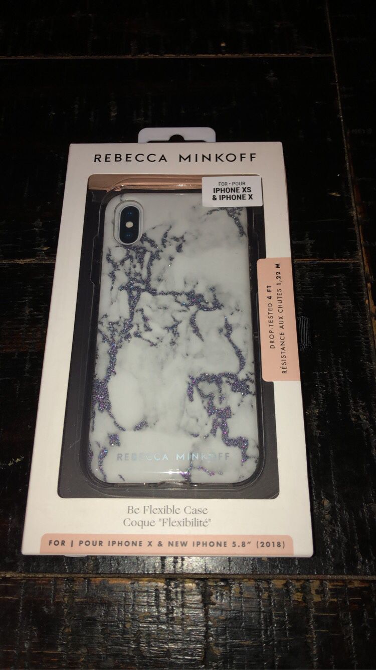 Rebecca Mincoff Be Flexible Case for iPhone XS & X - Marble White🖤