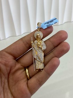 14k Diamond San Judas Pendant