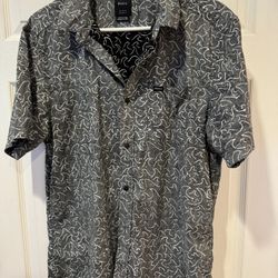 RVCA Men’s Shirt Blk/White (size M)