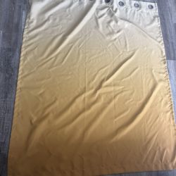 4 Ombré Yellow Curtain Panels 