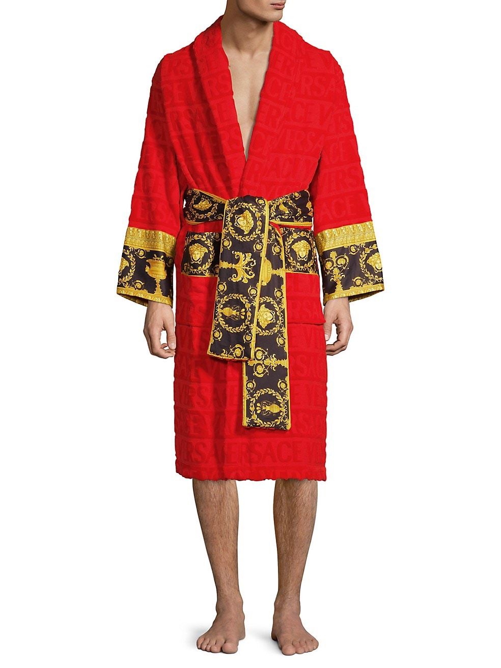 Baroque Red Bathrobe 