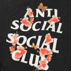 Anti Social Club Hoodie - Black Large