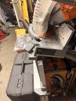 Ridgid miter saw and table saw