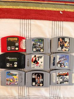 Nintendo 64 Game Cartridges Lot of 9