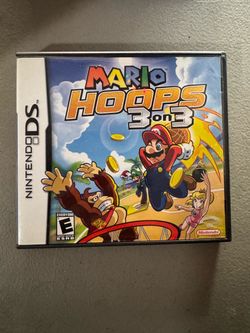 CASE & MANUAL ONLY! Mario Hoops 3 on 3 Nintendo DS