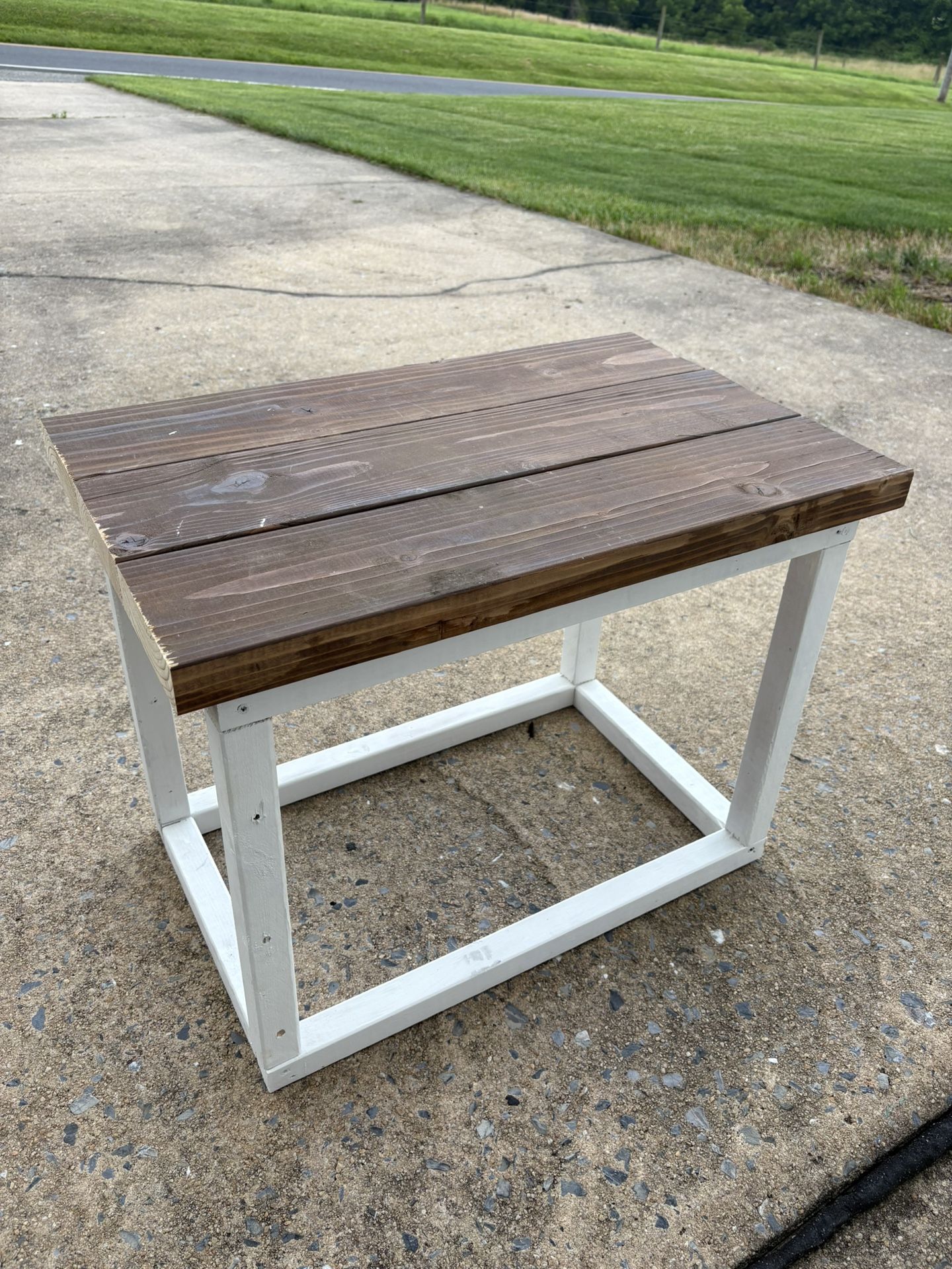 Nice Solid Wood Side Table 26”x16”x20”
