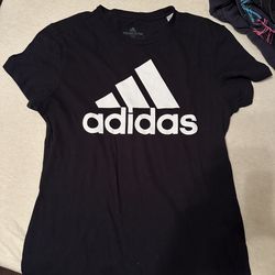 Adidas essentials logo black top