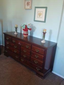 Beautiful Ashley 7 drawers dresser 62 wide 32 height 18 deep
