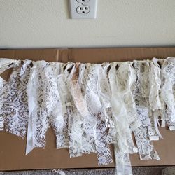Lace and Ribbon Garland
